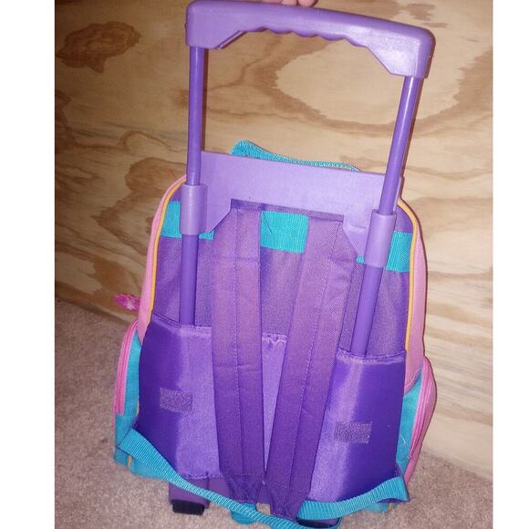 Vintage Mattel Barbie 2003 Rolling Backpack Suitcase - Picture 2 of 4